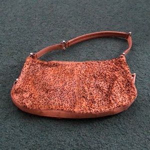 Animal hair Chita print handbag